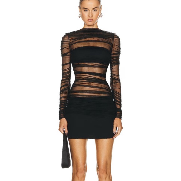 Christopher Esber Semblance Tulle Overlay Dress - Picture 4 of 6